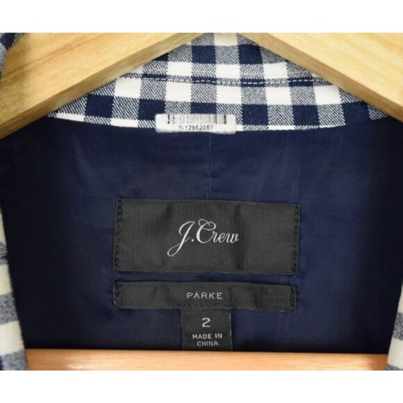 J. CREW PARKE BLAZER IN GINGHAM NAVY - Picture 8 of 9